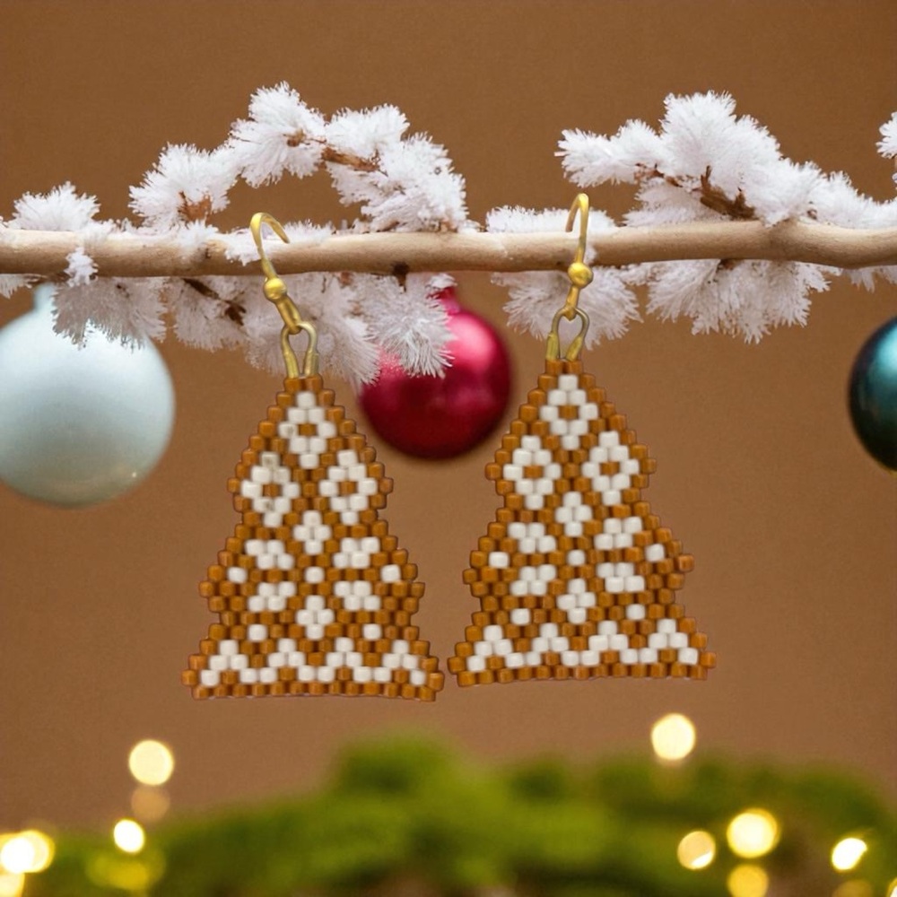 Handmade Gingerbread Cookie Earrings 🍪🎄